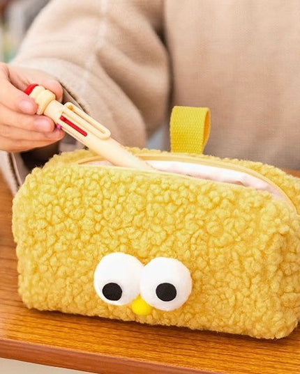 Big Eyed Plush Pencil Case