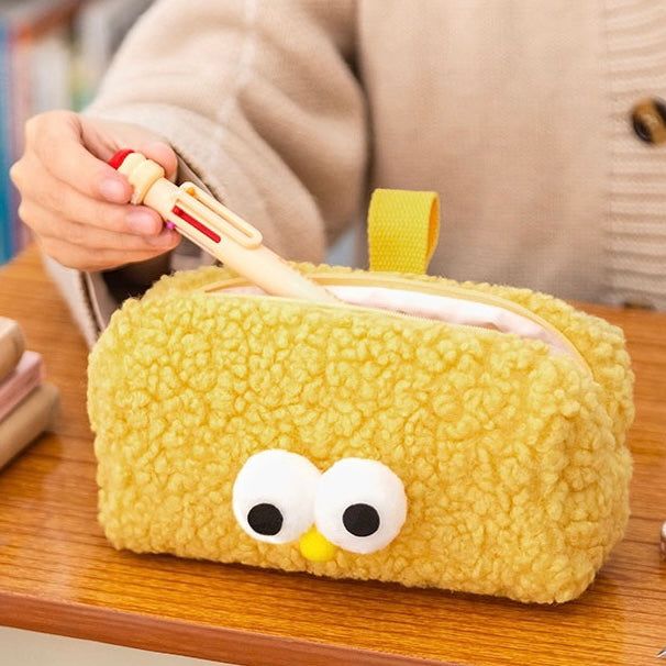 Big Eyed Plush Pencil Case