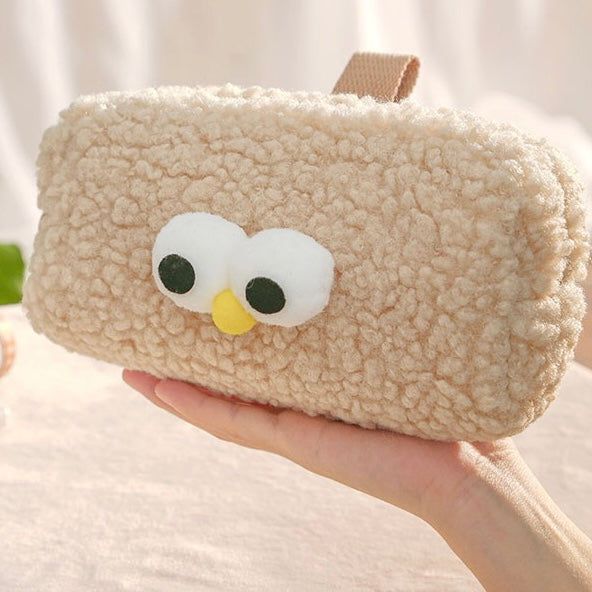 Big Eyed Plush Pencil Case