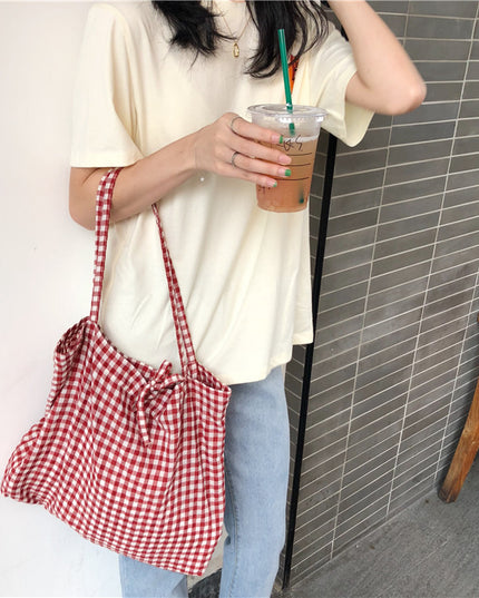 Plaid Summer Tote