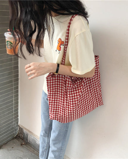 Plaid Summer Tote