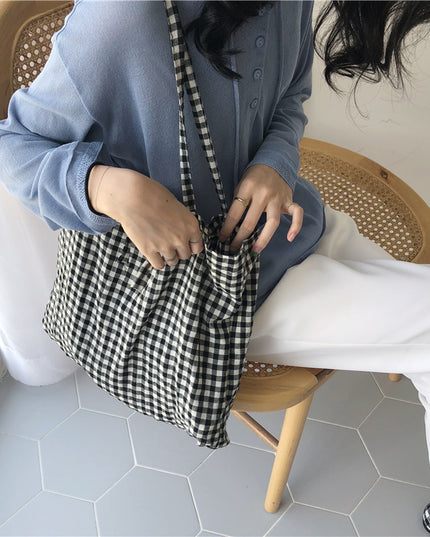 Plaid Summer Tote