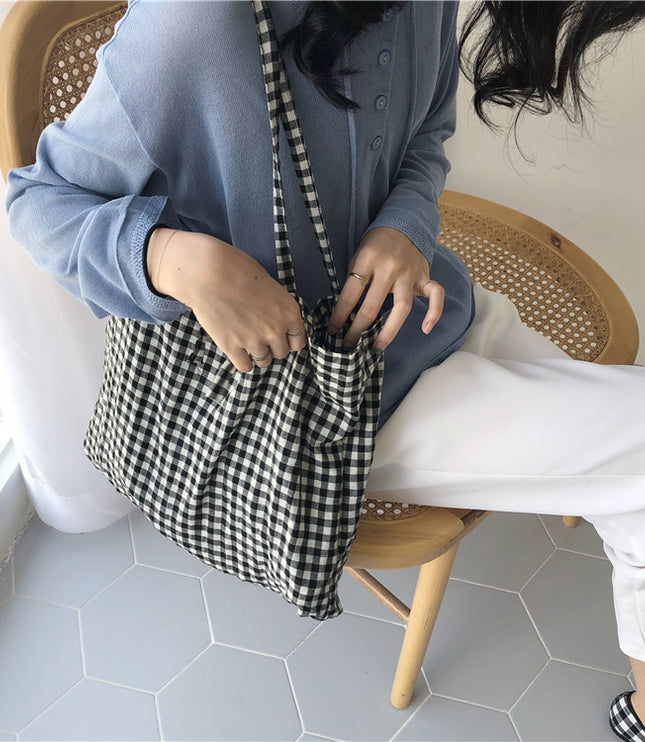 Plaid Summer Tote