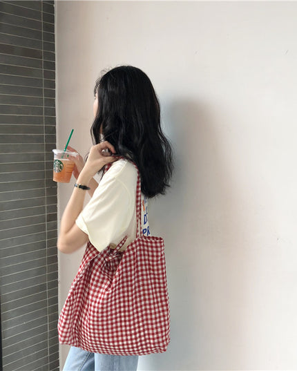 Plaid Summer Tote