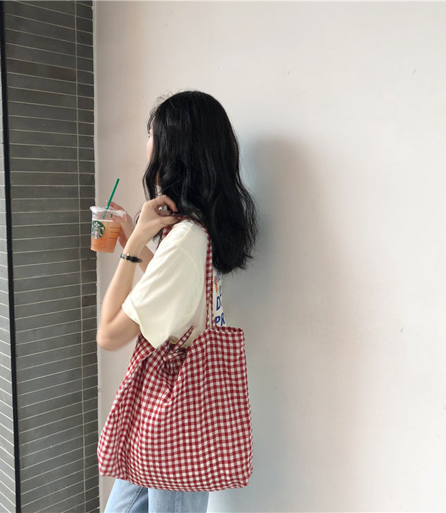 Plaid Summer Tote