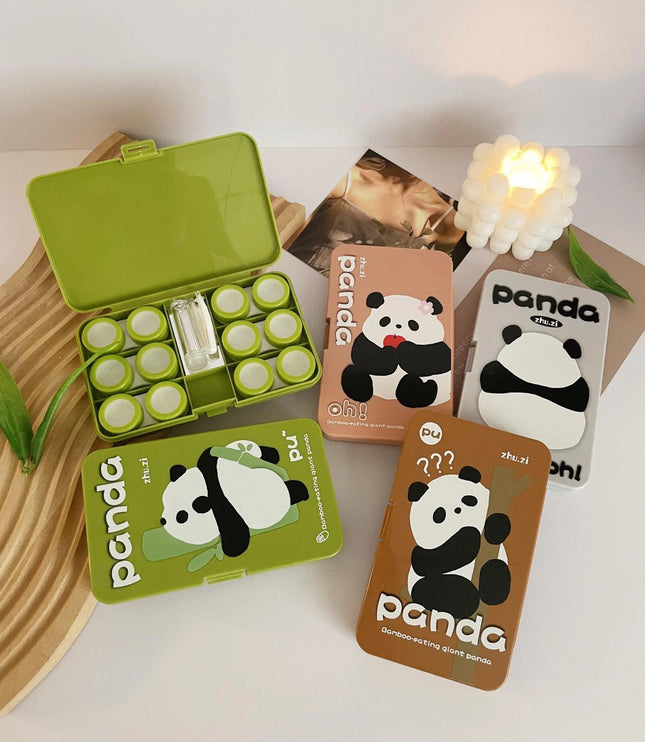 Panda Contact Lens Case Kit