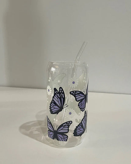 Butterfly Glass Cup