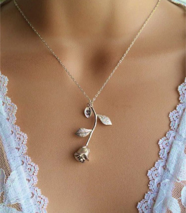 Rose Flower Necklace