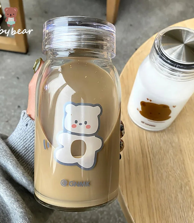 Bear Glass Bottle