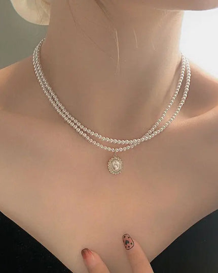 Layered Pearl Necklace