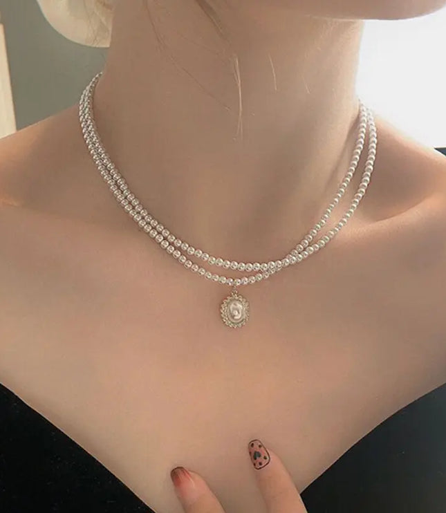 Layered Pearl Necklace