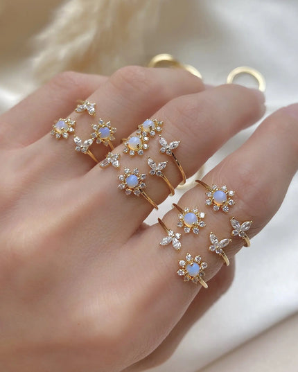 Plum Blossom & Butterfly Ring