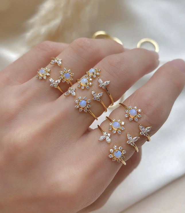 Plum Blossom & Butterfly Ring