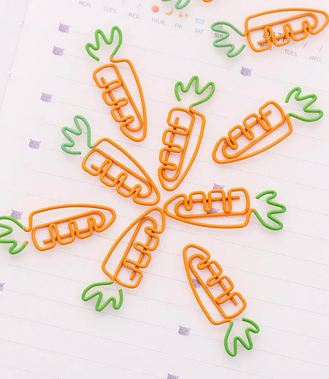 5PCS Mini Carrot Bookmark