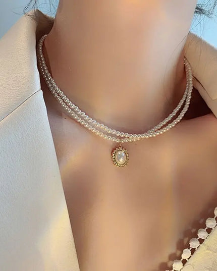 Layered Pearl Necklace