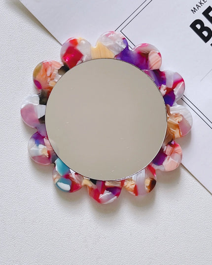 Flower Shaped Pocket Mirror