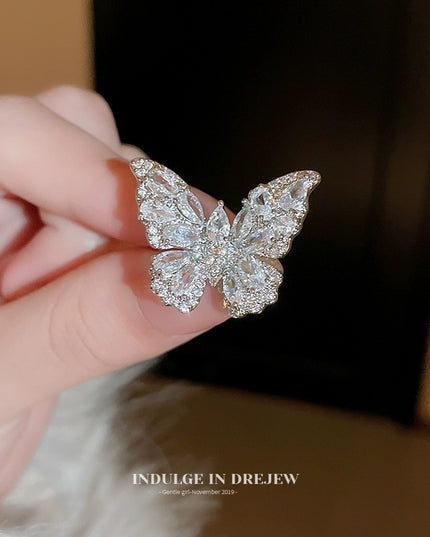 Crystal Butterfly Ring