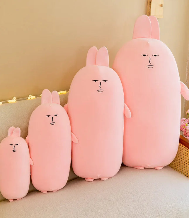 Pink Cosmic Rabbit Pillow