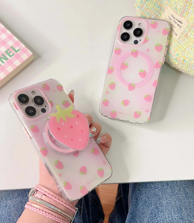 Pink Strawberry Phone Case