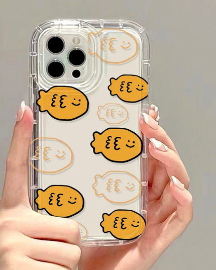 Cartoon Cat & Fish Phone