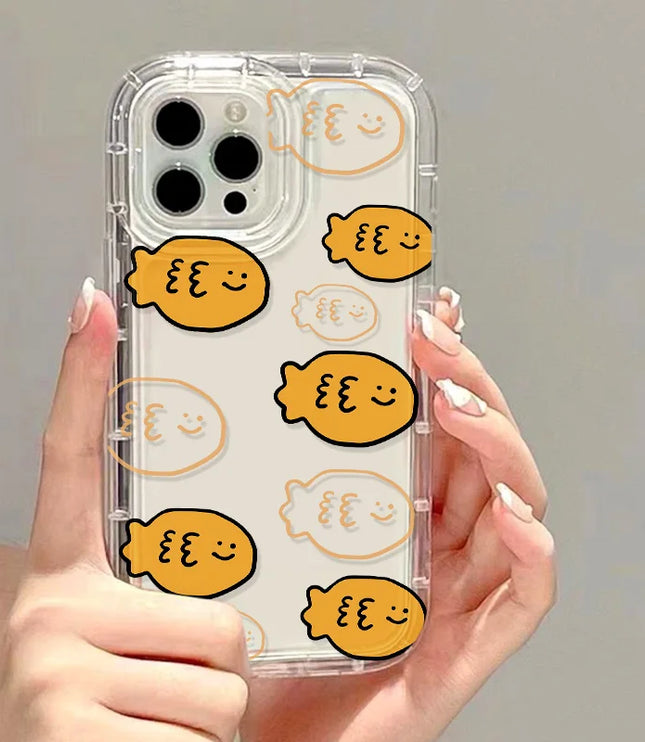 Cartoon Cat & Fish Phone