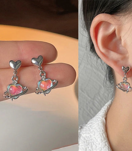 Pink Planet Earrings