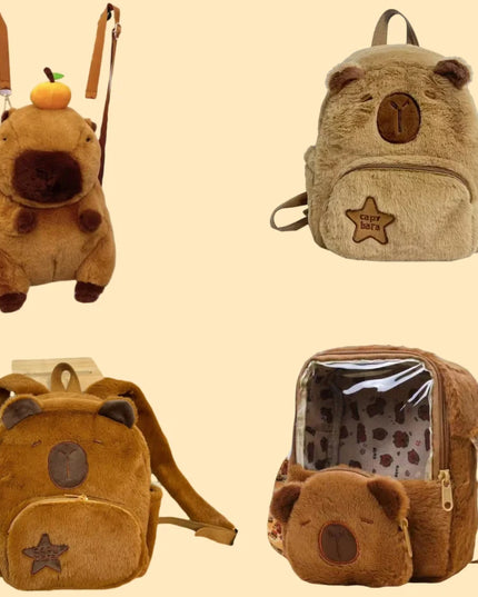 Capybara Plush Backpack