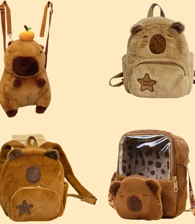 Capybara Plush Backpack