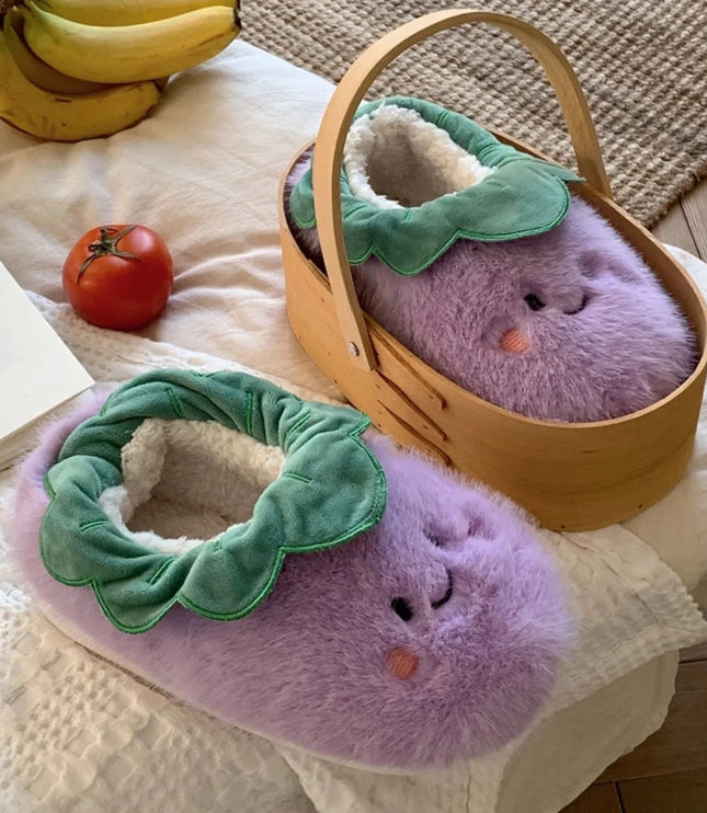 Veggies Plush Slippers