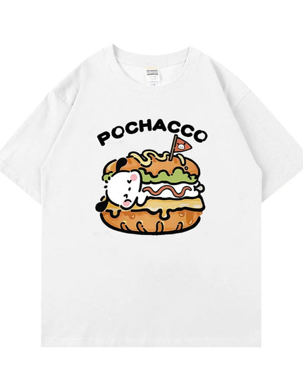 Pochacco Burger Cotton Shirt