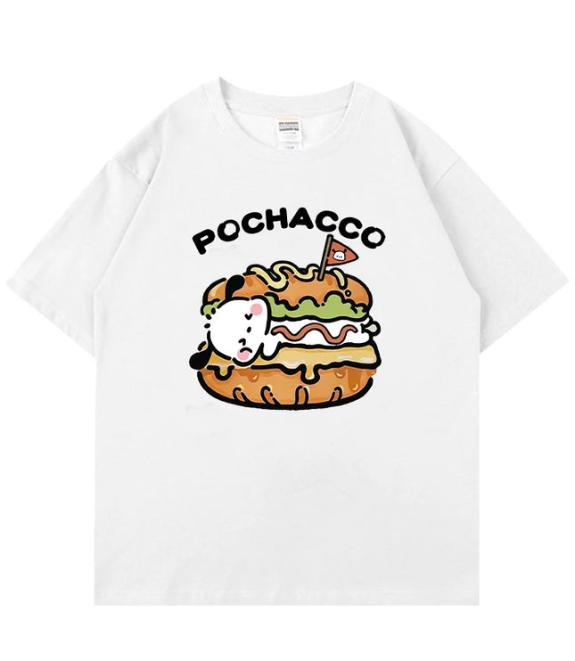 Pochacco Burger Cotton Shirt