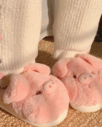 Pink Piggy Slippers