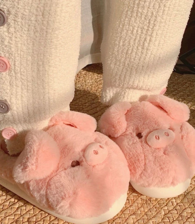 Pink Piggy Slippers