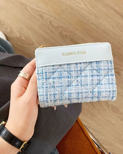 Mini Plaid Wallet