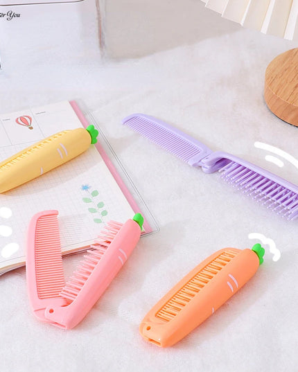 Carrot Foldable Hair Comb