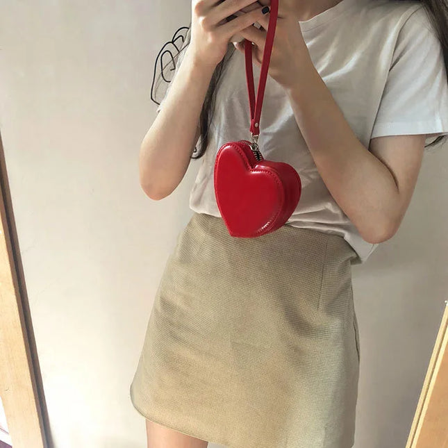 Red Heart Handbag