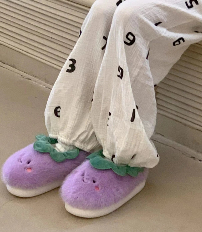 Veggies Plush Slippers