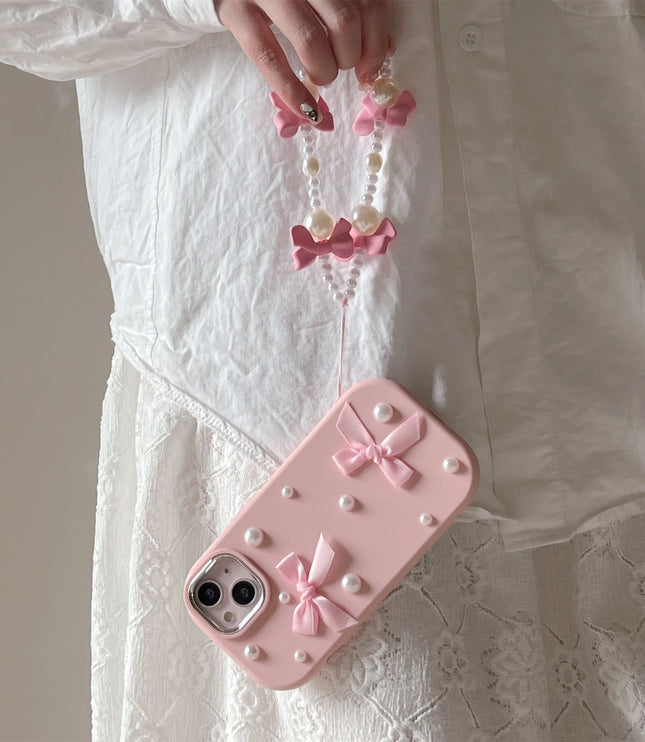 Pearl Bowknot Phone Case