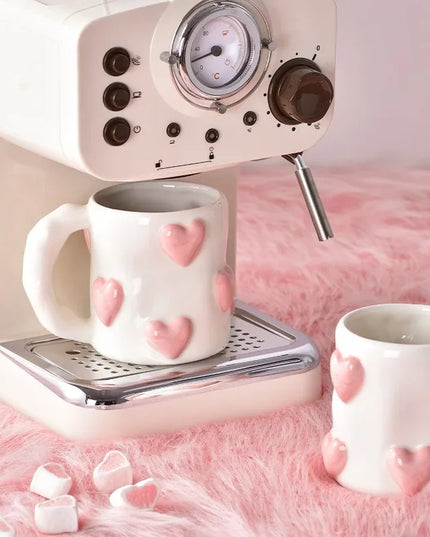 Heart Pink Ceramic Mug