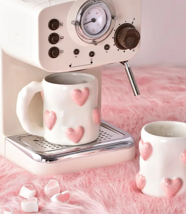 Heart Pink Ceramic Mug