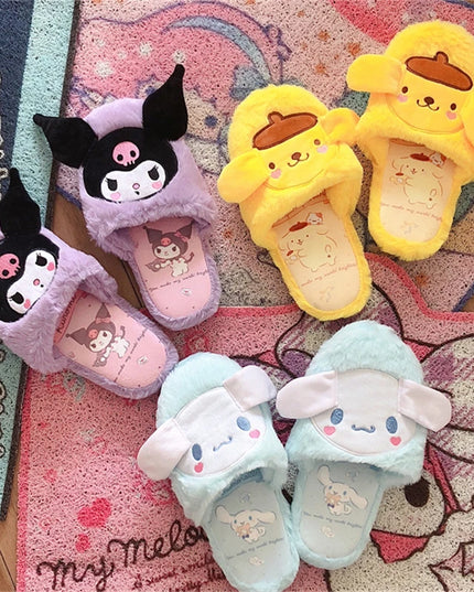 SANRIO Plush Home Slippers