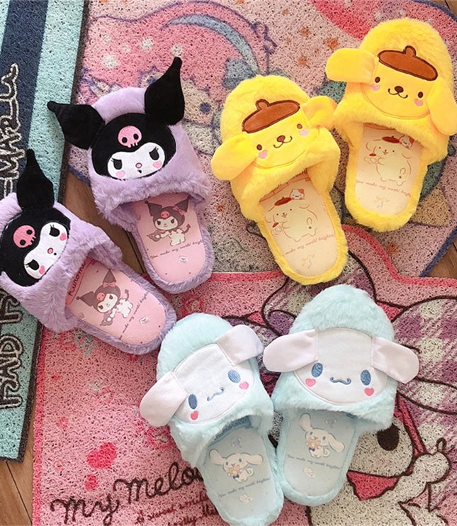 SANRIO Plush Home Slippers