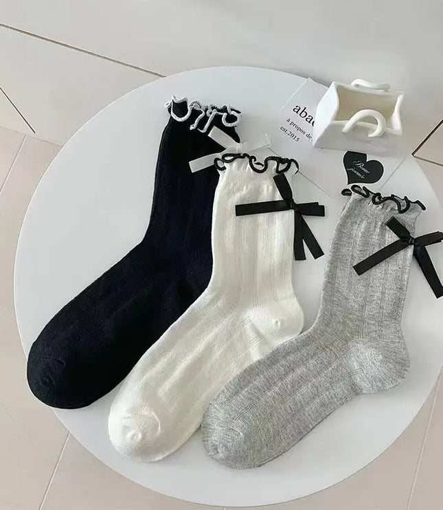 Classic Bowknot Socks