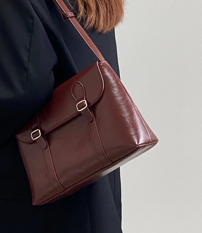 Vintage Cherry Red Shoulder Bag