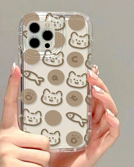 Cartoon Cat & Fish Phone