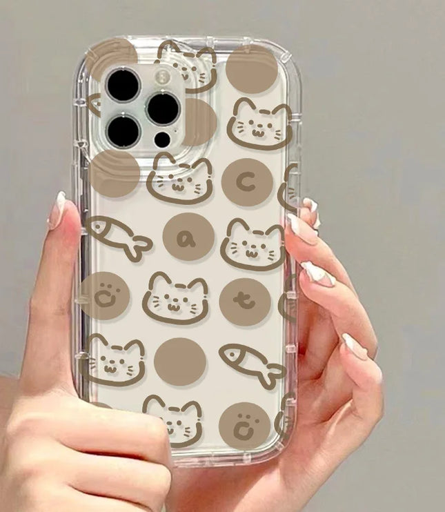 Cartoon Cat & Fish Phone