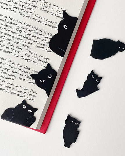 6Pcs Black Cat Bookmark