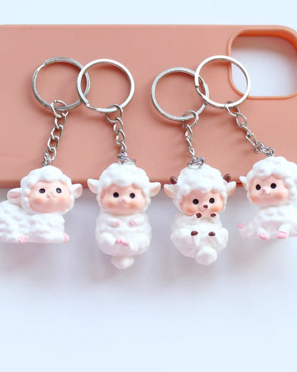 White Sheep Keychain