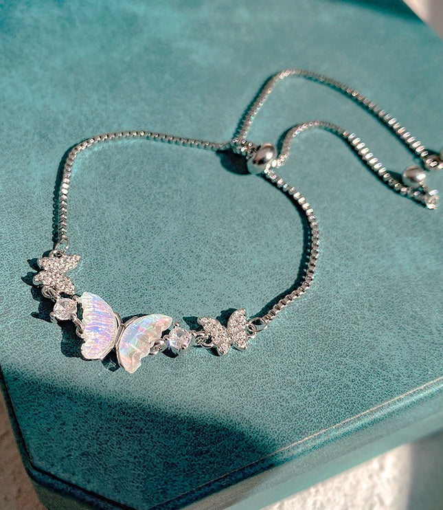 Moonstone Butterfly Bracelet