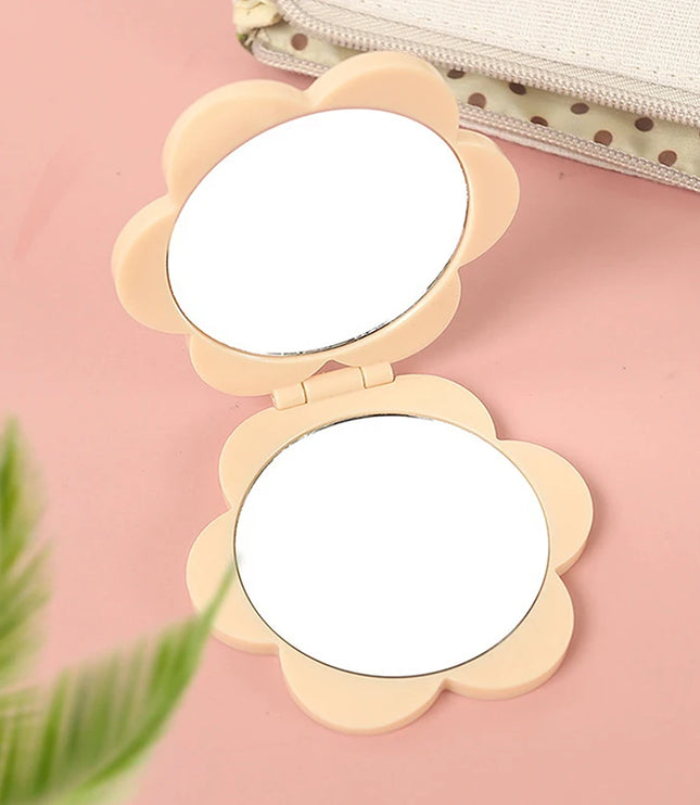 Flower Shaped Pocket Mirror